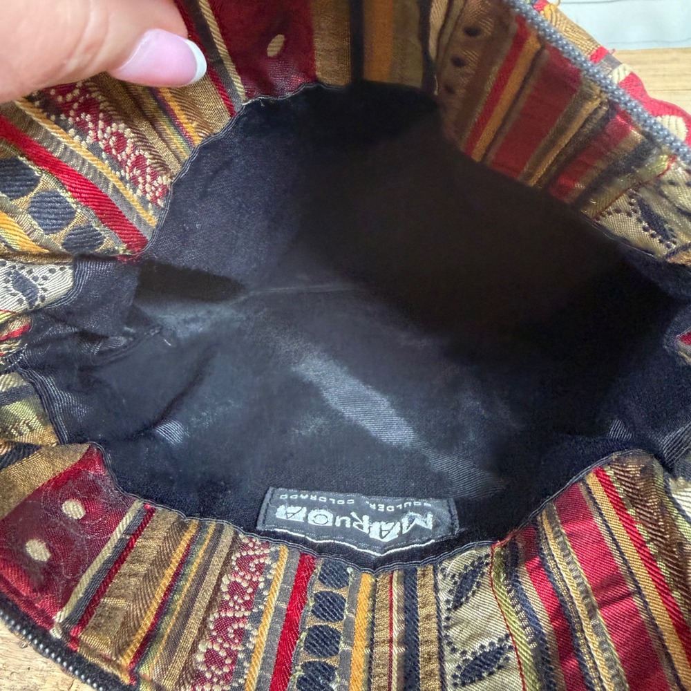 Vintage Maruca Y2K Silky Woven Boho Shoulder Bag - Picture 11 of 12